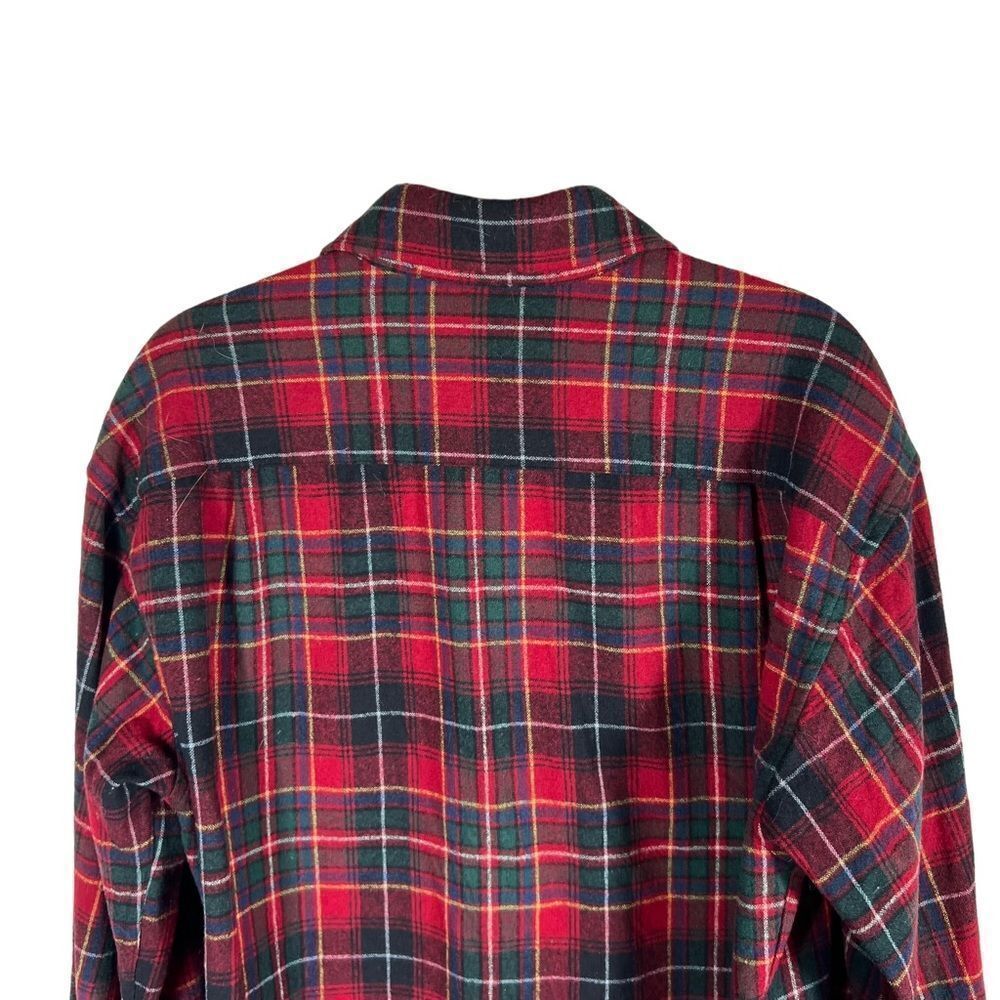 Pendleton Red Plaid Virgin Wool Button Down Shirt - image 4